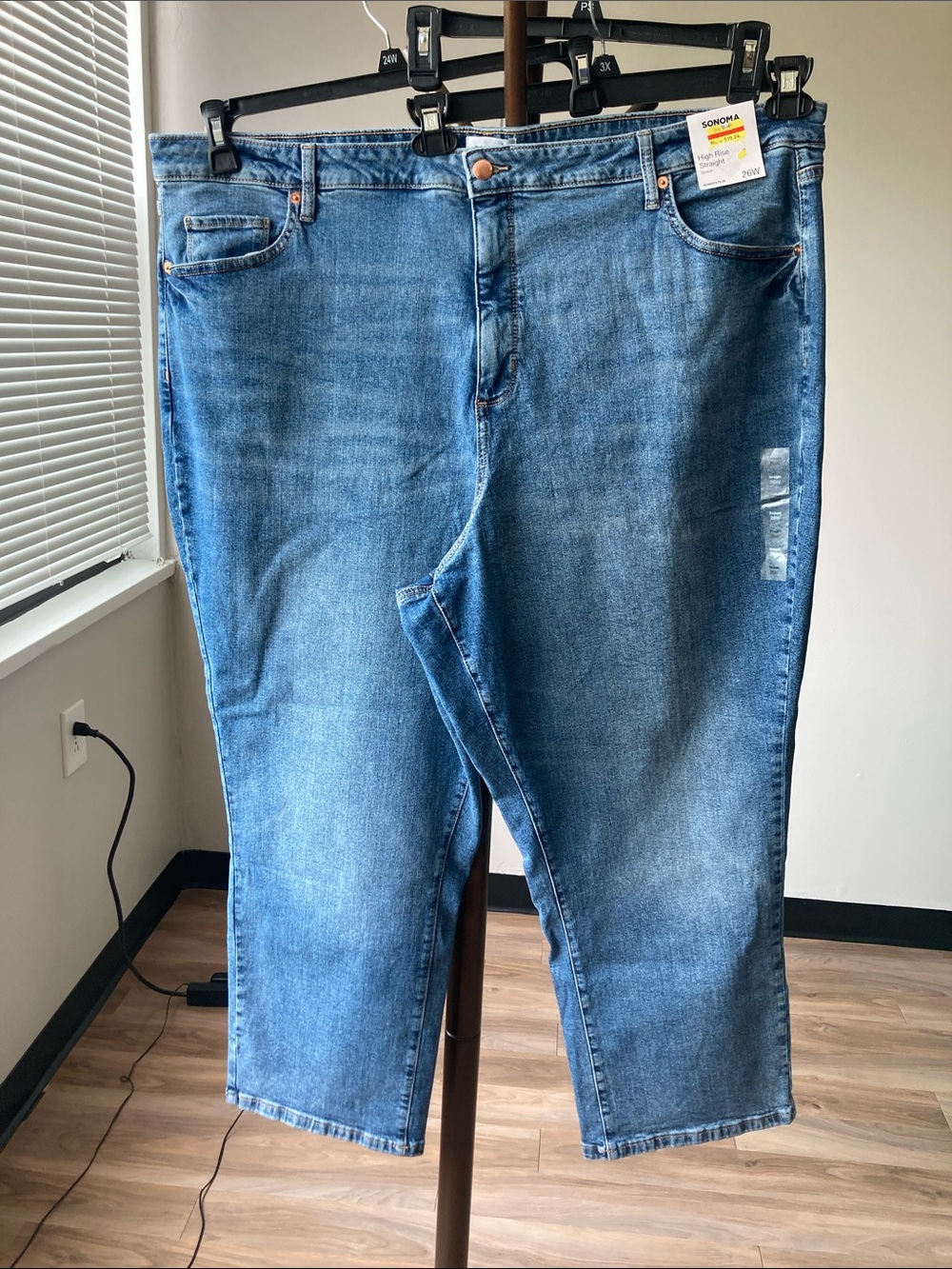Sonoma high rise straight leg jean casual plus size jean 26W - Picture 12 of 17